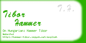 tibor hammer business card